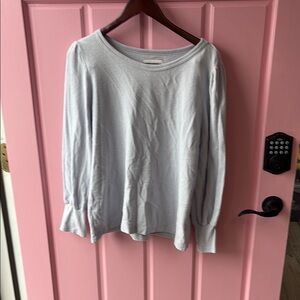 Light Blue Long Sleeve Women's Top